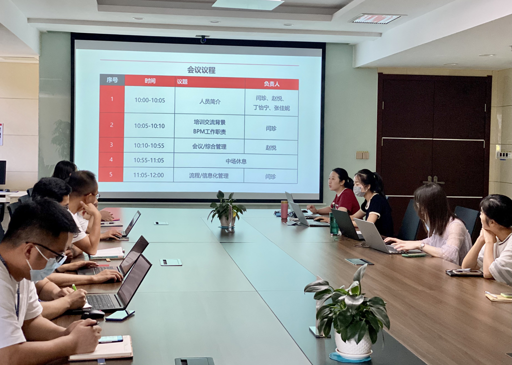 星空电竞微电召开首期BPM专项培训交流会
